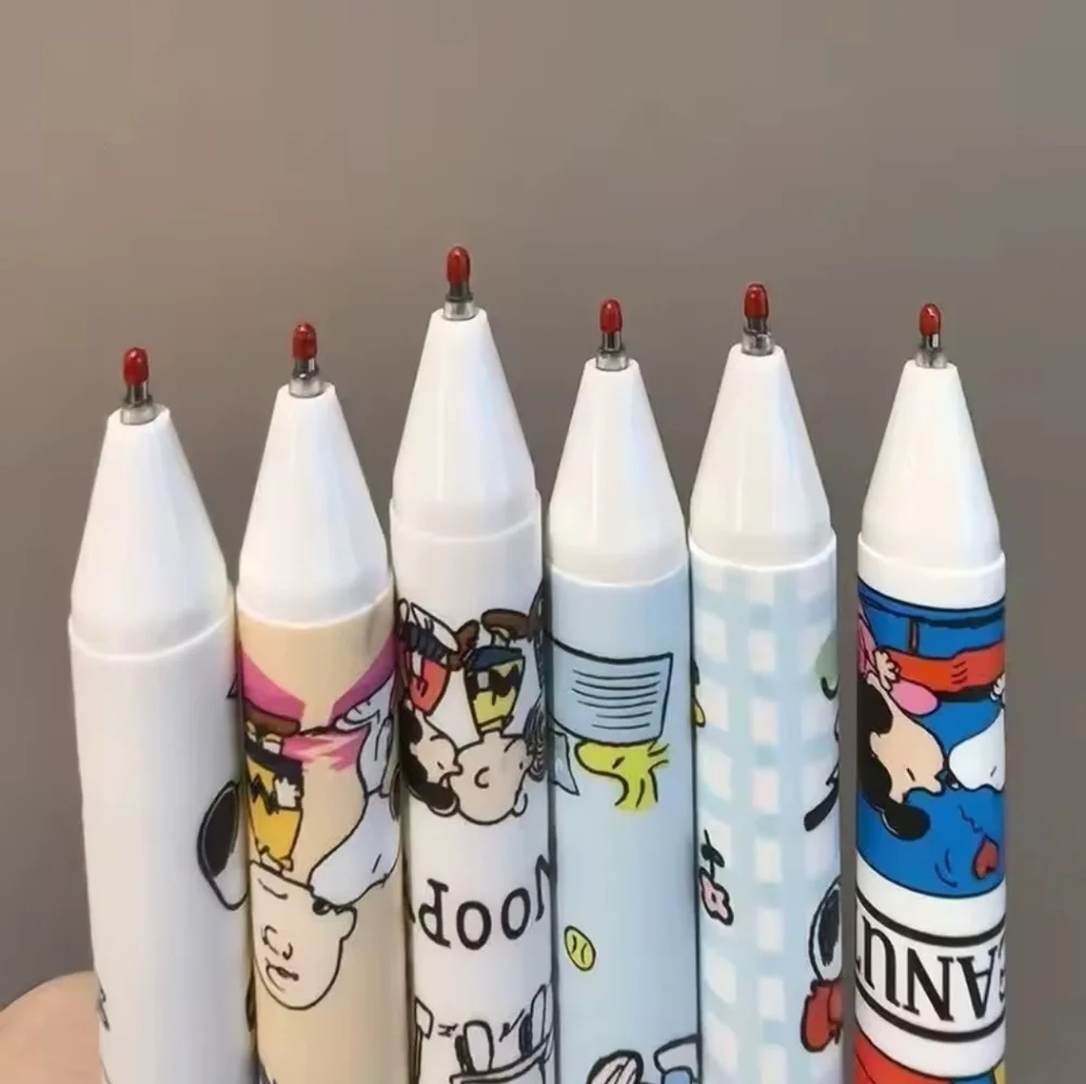Snoopy Gel Pen Set with Cartoon Designs Set Of 6